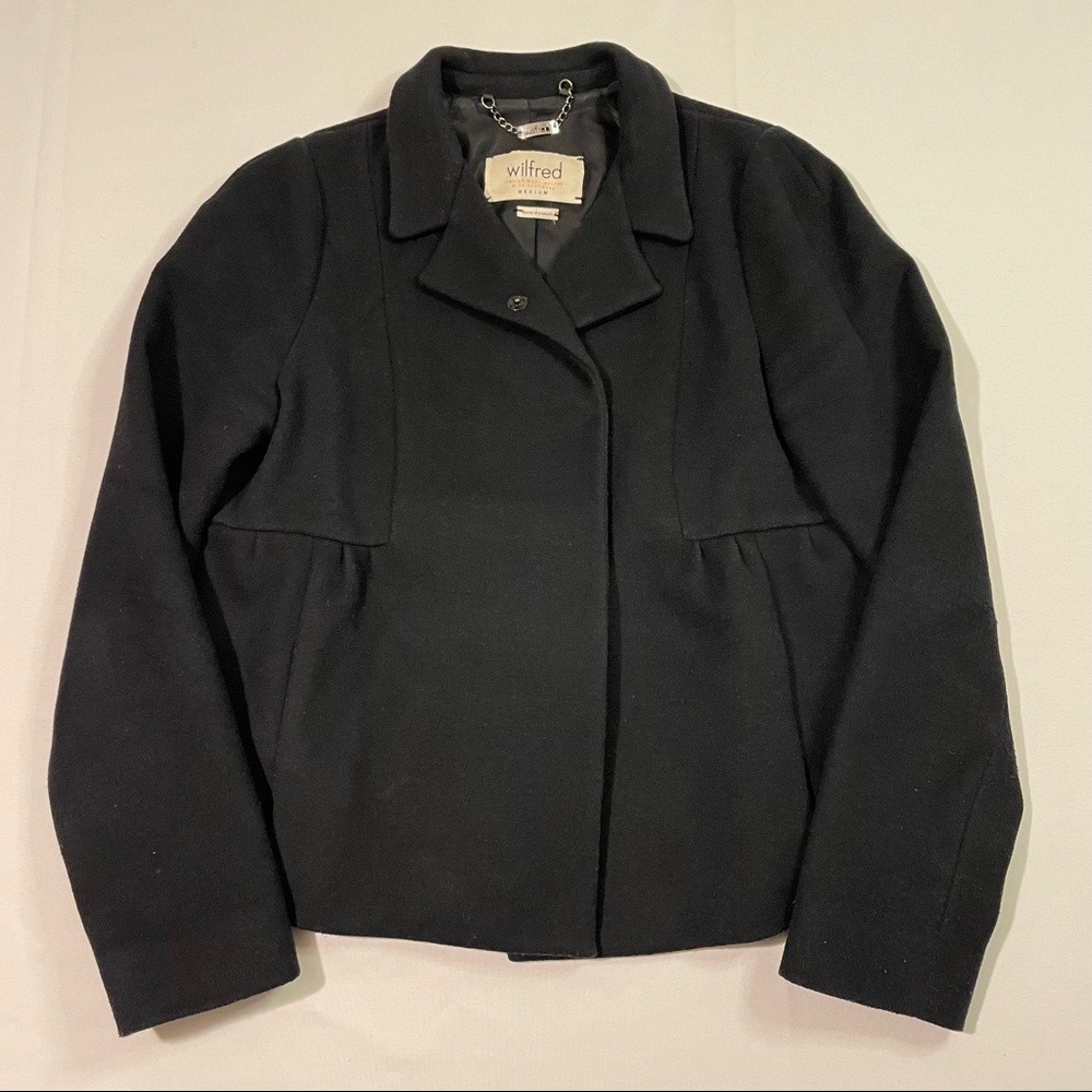 Wilfred-Aritzia Women’s Italian Wool Melton & Cashmere Jacket Size Med